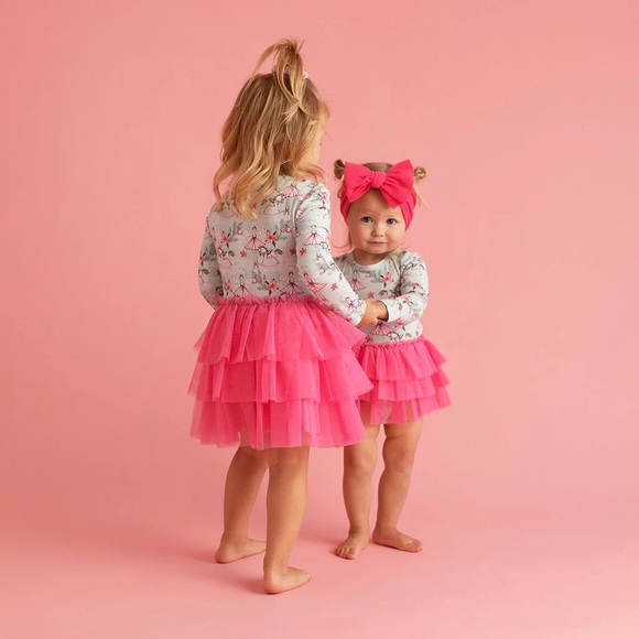 NWT - Posh Peanut - Tulle Tiered Dress - Pattern: Farrah - Size: 10-12 years - Picture 7 of 10